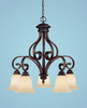 Mid. Chandeliers-Glass Down - 406845 - Capital Lighting, Inc.