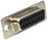 DB15 Female Solder Cup Connector Tin Plated - 500-115 - SFCable.com
