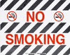 Brady Toughstripe B-534 Polyester Rectangle Black / White Smoking Not Permitted Sign - 18 in Width x 14 in Height - Laminated - TEXT: NO SMOKING - 104500 - 754473-16278 - R. S. Hughes Company, Inc.