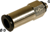 Straight Male Stud Connector with Cut-off Valve