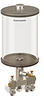 Clear View Multiple Feed Manual Lubricator, 1/2 gal Acrylic Reservoir, 3 Feeds, 1/8