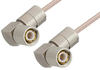 75 Ohm 1.6/5.6 Plug Right Angle to 75 Ohm 1.6/5.6 Plug Right Angle Cable 36 Inch Length Using 75 Ohm RG179 Coax, RoHS - PE36123LF-36 - Pasternack