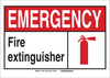 Brady B-555 Aluminum Rectangle Fire Safety Sign - 10 in Width x 14 in Height - 119971 - 754473-69706 - R. S. Hughes Company, Inc.