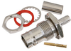 BNC Female (Jack) Bulkhead Connector for RG55, RG142, RG223, RG400, RG141 Cable , .480 inch D Hole, Crimp/Solder -- FMCN1571 - Image