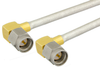 SMA Male Right Angle to SMA Male Right Angle Semi-Flexible Precision Cable 12 Inch Length Using PE-SR402FL Coax, RoHS - PE39424-12 - Pasternack