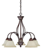 3475MBZ-257 Mid. Chandeliers-Glass Down - 718468 - Capital Lighting, Inc.