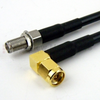 RA SMA Male to SMA Female Bulkhead Cable RG-58 Coax in 48 Inch - FMC0412058-48 - Fairview Microwave Inc.