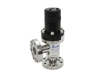 UHV Isolation Valve, NW25, CF 2.75 in., Angle Ports, Viton/Copper, Pneumatic -- UHV-25-ACC-ELVN