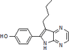 4-(7-butyl-5H-pyrrolo[2,3-β]pyrazin-6-yl)phenol -- 16015 - Image