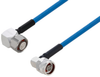 Plenum 4.1/9.5 Male Right Angle to N Male Right Angle Low PIM Cable 60 Inch Length Using SPP-250-LLPL Coax Using Times Microwave Parts - PE3C6234-60 - Pasternack