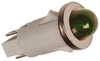 Panel Mount Indicator, Led, 12.7Mm, Green, 12V; Led Color Vcc (Visual Communications Company) - 93K6629 - Newark, An Avnet Company