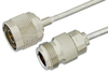 N Male to N Female Semi-Flexible Precision Cable 6 Inch Length Using PE-SR402FL Coax, LF Solder, RoHS - PE39454-6 - Pasternack