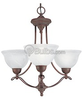 Three-Light Chandelier Fixture - P4067-33 - bulbs.com