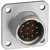 connector,metal circ,sq flange recept,bayonet mating,12#20 solder pin contact - 70143319 - Allied Electronics, Inc.