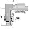 SAE Male 90° Compact Swivel O-Ring Boss -- B-0810-MBS9