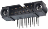 2+2 Pos. Male DIL Horizontal Throughboard Conn. 101Lok - M80-5L10405MC - Harwin Plc