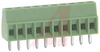 Block, Terminal; 6 A; 63 V; 2.54 mm; 26to 20 AWG; 10; Screw; Soldering; 1.5 kV - 70054343 - Allied Electronics, Inc.