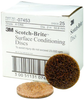 3M Scotch-Brite Non-Woven Aluminum Oxide Hook & Loop Disc - Coarse Grade - 2 in Diameter - 07453 - 051131-07453 - R. S. Hughes Company, Inc.