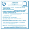SCS Blue on White Tool & Equipment Storage Label - 4 in Width - 4 in Height - Roll - Printed Text = CAUTION THIS BAG CONTAINS MOISTURE SENSITIVE-DEVICES - SCS 113LABEL - SCS 113LABEL - R. S. Hughes Company, Inc.