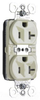 Duplex/Single Receptacle - PTTR5362-I - Hubbell Wiring Device-Kellems