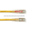 6FT Yellow CAT6 250MHz Patch Cable F/UTP CM Locking Snagless - C6PC70S-YL-06 - Black Box