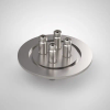 Single Mode 633nm Fiber Optic Feedthrough, FC/APC Connector, 4 Feedthrough, 2.95″ QF / KF Flange -- A14866-21-QF - Image
