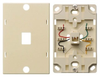 Datacommunication Face Plate with Jack - NS721I - Hubbell Incorporated