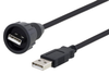 Usb Cable, 2.0 A Plug-Plug, 19.7, Black; Connector A L-Com - 57AC6222 - Newark, An Avnet Company