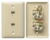 Datacommunication Face Plate with Jack - NS745I - Hubbell Incorporated
