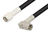 SMA Male to SMA Male Right Angle Cable 18 Inch Length Using RG58 Coax - PE3319-18 - Pasternack