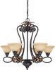 60-1622 Mid. Chandeliers-Glass Up - 471442 - Capital Lighting, Inc.