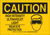 Brady B-555 Aluminum Rectangle Yellow Personal Protection Equipment (PPE) Sign - 10 in Width x 7 in Height - TEXT: CAUTION - 129168 - 754473-78179 - R. S. Hughes Company, Inc.