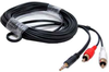 50ft 3.5mm Stereo Male to 2 RCA Male Splitter Cable - 10A3-03150 - SFCable.com