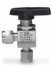 4A-MB4APFA-SSP - Parker two-way right angled ball valve, stainless steel, 1/4