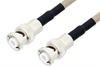 MHV Male to MHV Male Cable 12 Inch Length Using RG141 Coax , LF Solder - PE34429LF-12 - Pasternack