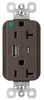 Usb Charger Rcpt, 2Port, 125V, Brown; Product Range Legrand Pass & Seymour - 22AC2702 - Newark, An Avnet Company