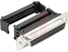 connector,d-subminiature,metal front flange recep,flat cable term,25 socket cont - 70144981 - Allied Electronics, Inc.