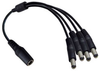 4 DC Power Cord Splitter (10pcs Bag) - PDCMF124-10 - SFCable.com