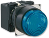 Panel Mount Indicator, Led, 18.2Mm, Blue, 12V; Led Color Idec - 65W5986 - Newark, An Avnet Company