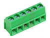Terminal Block; Feed-Through; DIN Rail;35 mm; 43 mm L x 45 mm H; 5 mm; GREEN - 70077727 - Allied Electronics, Inc.