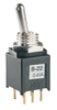 Process Sealed Subminiature Antistatic Toggles - B22A1P - NKK Switches