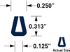 60 Durometer Neoprene Profile Channels -- X21017 - Image