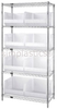 Storage Shelving with Bins - WR5-270CL - Simplastics