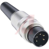 connector,circular din,male plug w/flush lock-ring,7 cont,ip40,mate kv,wkv,kfv - 70151318 - Allied Electronics, Inc.