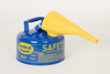 Eagle Blue Galvanized Steel 1 gal Safety Can - 8 in Height - 9 in Overall Diameter - 048441-22135 -- 048441-22135 - Image