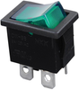 Switch, Rocker, Dpst, 9A, 125Vac, Green; Switch Operation Nkk Switches - 09X8816 - Newark, An Avnet Company