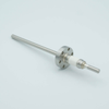 Power Feedthrough, 12,000 Volts, 93 Amps, 1 Pin, 0.25″ Molybdenum Conductor, 1.33″ Conflat Flange - A0049-7-CF - MPF Products, INC.