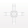 Cross Connector, Barbed - 61404 - Qosina Corp.