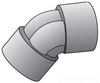 Rigid/EMT Conduit Elbow Joint - ELFF-450 - O-Z/Gedney