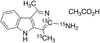 3-Amino-1,4-dimethyl-5H-pyrido[4,3-b]indole-13C2,15N Aceta.. - A607502 - Toronto Research Chemicals, Inc.
